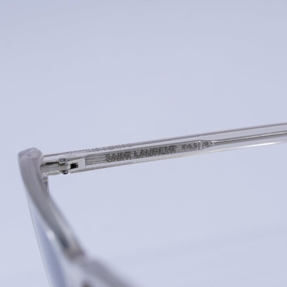 ?️ New Saint Laurent SL737 MICA THIN 004 Sunglasses - Transparent Beige Frame main image 9